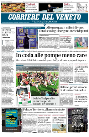 Cover of Corriere del Veneto (Vicenza e Bassano)