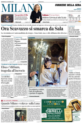 Cover of Corriere della Sera (Milano)