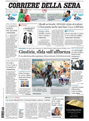 Cover of Corriere della Sera