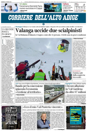 Cover of Corriere dell'Alto Adige