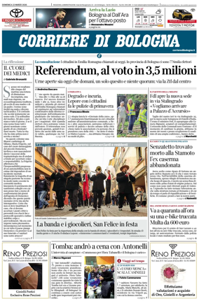 Cover of Corriere di Bologna