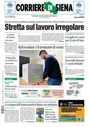 Cover of Corriere di Siena