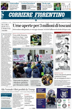 Cover of Corriere Fiorentino