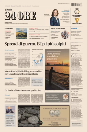 Cover of Il Sole 24 Ore