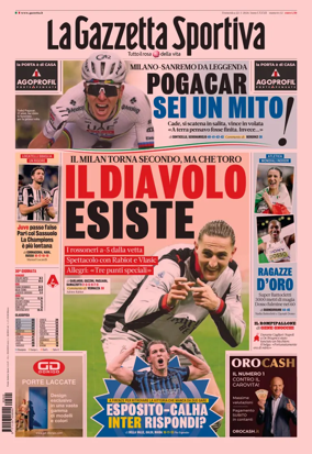 Cover of La Gazzetta dello Sport - Napoli