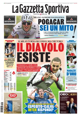 Cover of La Gazzetta dello Sport - Roma
