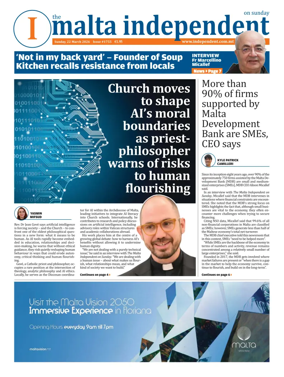 Cover of The Malta Independent on Sunday