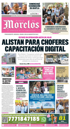 Cover of Diario de Morelos