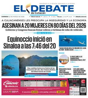 Cover of El Debate de Culiacan