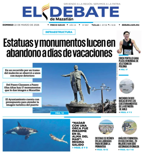 Cover of El Debate de Mazatlan