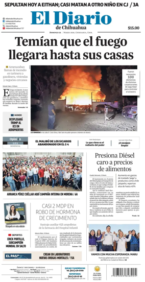 Cover of El Diario de Chihuahua
