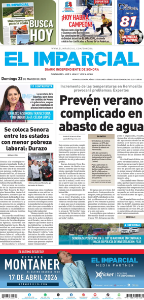 Cover of El Imparcial