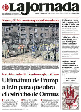 Cover of La Jornada