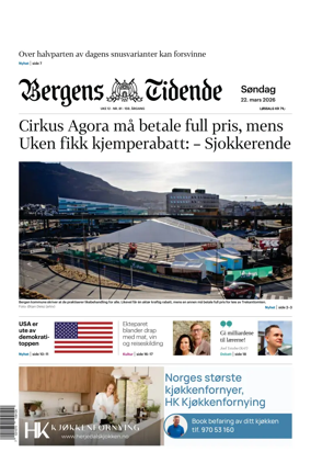 Cover of Bergens Tidende
