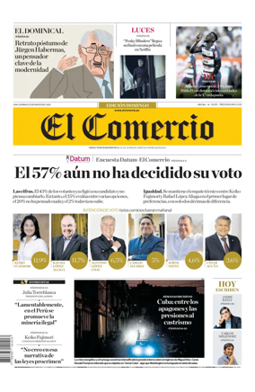 Cover of Diario El Comercio