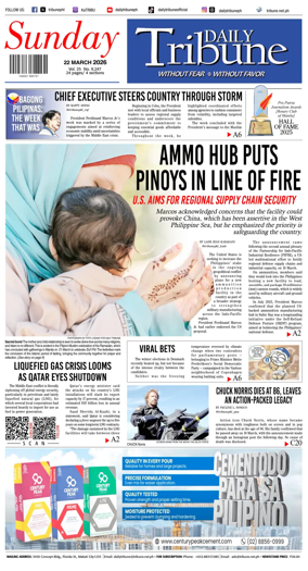 Cover of Daily Tribune (Philippines)