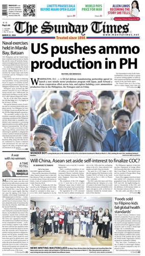 Cover of The Manila Times