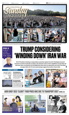 Cover of Philippine Daily Inquirer