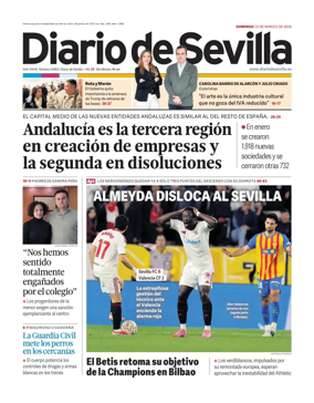 Cover of Diario de Sevilla