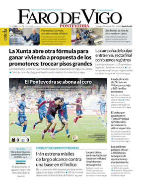 Cover of Faro de Vigo (Pontevedra)