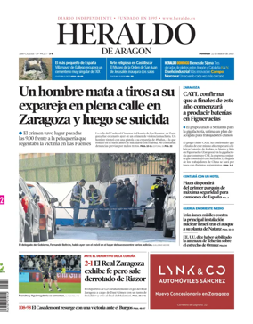 Cover of Heraldo de Aragon