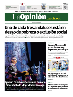 Cover of La Opinion de Malaga