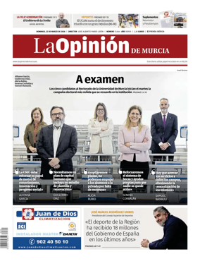 Cover of La Opinion de Murcia