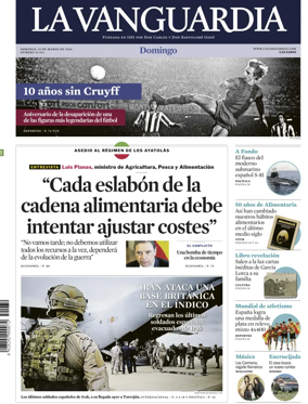 Cover of La Vanguardia (1st Edition)