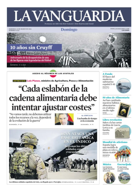Cover of La Vanguardia
