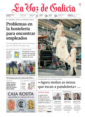 Cover of La Voz de Galicia (Arousa)