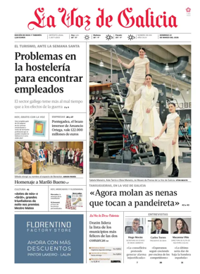 Cover of La Voz de Galicia (Deza)