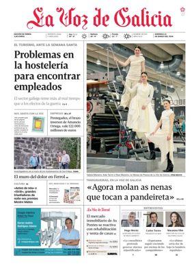 Cover of La Voz de Galicia (Ferrol)