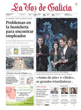 Cover of La Voz de Galicia (Monforte)