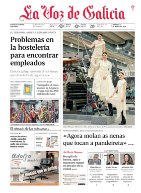 Cover of La Voz de Galicia (Ourense)