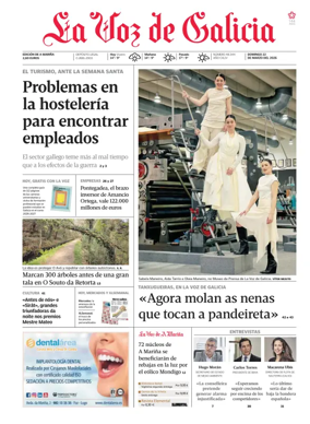 Cover of La Voz de Galicia (Viveiro)