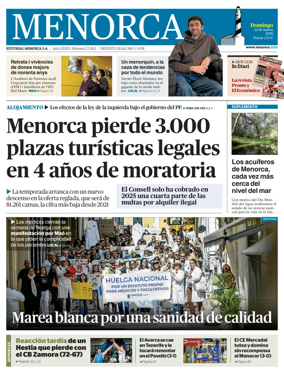 Cover of Menorca Diario Insular