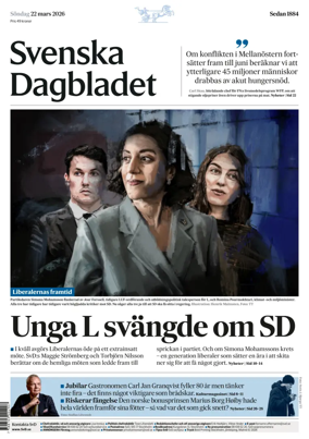 Cover of Svenska Dagbladet
