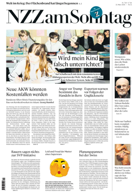 Cover of Neue Zurcher Zeitung Sunday