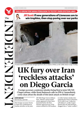 Cover of The Independent
