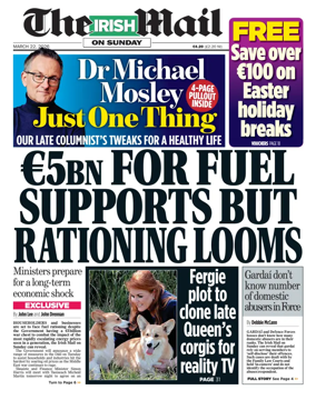 Cover of The Irish Mail on Sunday