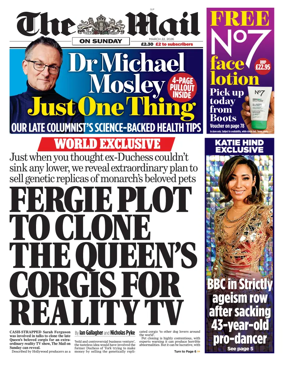 Cover of The Mail on Sunday