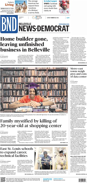 Cover of Belleville News-Democrat (Sunday)