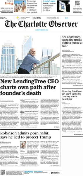 Cover of The Charlotte Observer (Sunday)