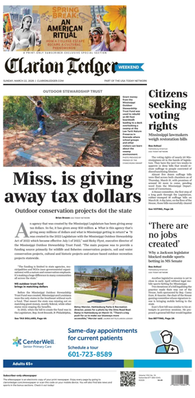 Cover of Clarion Ledger