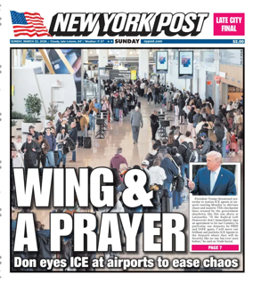 Cover of New York Post