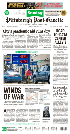 Cover of Pittsburgh Post-Gazette