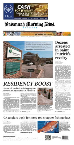 Cover of Savannah Morning News