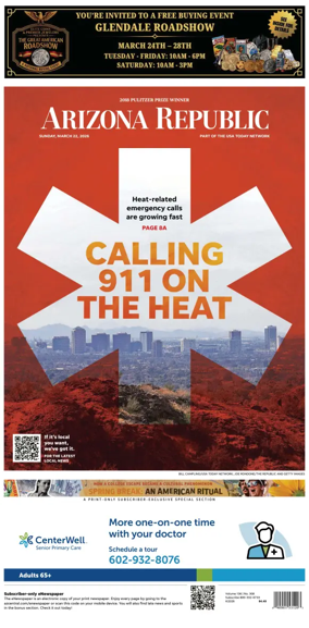 Cover of The Arizona Republic