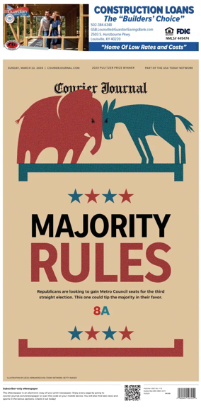 Cover of The Courier-Journal (Louisville)