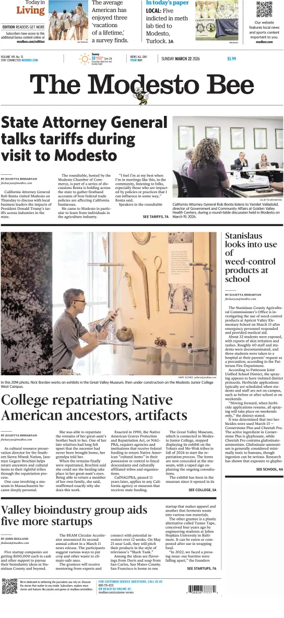 Cover of The Modesto Bee (Sunday)